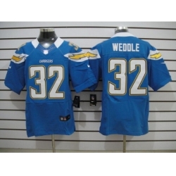 Nike San Diego Chargers 32 Eric Weddle Light blue Elite NFL Jersey