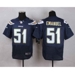 nike nfl jerseys san diego chargers 51 emanuel blue[Elite][emanuel]