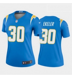 Women Nike Los Angels Chargers 30 Austin Ekeler powder blue Vapor Limited Jersey