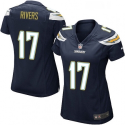 Womens Nike Los Angeles Chargers 17 Philip Rivers Game Navy Blue Team Color NFL Jersey