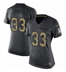 Womens Nike Los Angeles Chargers 33 Derwin James Limited Black 2016 Salute to Service NFL Jersey