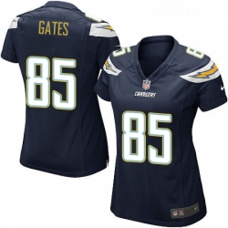 Womens Nike Los Angeles Chargers 85 Antonio Gates Game Navy Blue Team Color NFL Jersey