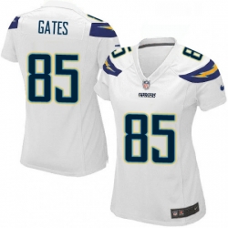 Womens Nike Los Angeles Chargers 85 Antonio Gates Game White NFL Jersey