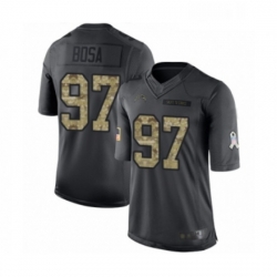 Youth Los Angeles Chargers 97 Joey Bosa Limited Black 2016 Salute to Service Football Jersey