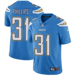 Youth Nike Chargers 31 Adrian Phillips Electric Blue Alternate Stitched NFL Vapor Untouchable Limited Jersey