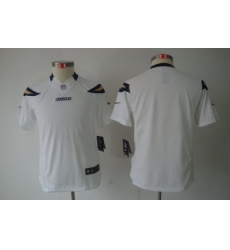 Youth Nike San Diego Chargers Blank White Color Limited Jerseys