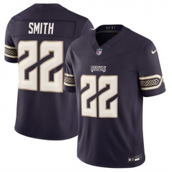 Men Minnesota Vikings  22 Harrison Smith Deep Purple 2026 F U S E  Rivalries Collection Limited Stitched Football Jersey