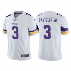 Men Minnesota Vikings 3 Cameron Dantzler White Vapor Untouchable Stitched Jersey