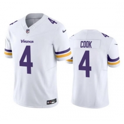 Men Minnesota Vikings 4 Dalvin Cook White 2023 F.U.S.E. Vapor Untouchable Stitched Jersey