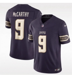Men Minnesota Vikings  9 J J  McCarthy Deep Purple 2026 F U S E  Rivalries Collection Limited Stitched Football Jersey