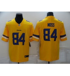 Men Nike Minnesota Vikings 84 Randy Moss Limited Yellow Vapor Untouchable NFL Jersey