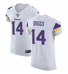 Mens Nike Minnesota Vikings 14 Stefon Diggs White Vapor Untouchable Elite Player NFL Jersey