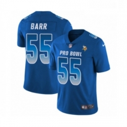 Mens Nike Minnesota Vikings 55 Anthony Barr Limited Royal Blue NFC 2019 Pro Bowl NFL Jersey