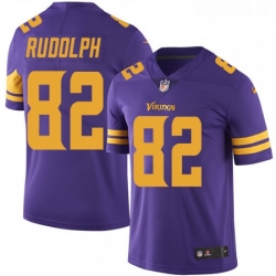 Mens Nike Minnesota Vikings 82 Kyle Rudolph Limited Purple Rush Vapor Untouchable NFL Jersey