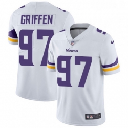 Mens Nike Minnesota Vikings 97 Everson Griffen White Vapor Untouchable Limited Player NFL Jersey