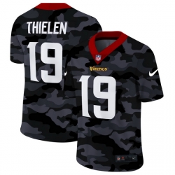 Minnesota Vikings 19 Adam Thielen Men Nike 2020 Black CAMO Vapor Untouchable Limited Stitched NFL Jersey