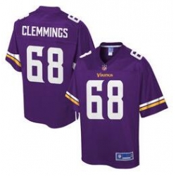 Minnesota Vikings # 68 T J  Clemmings  Purple elitie Jerseys