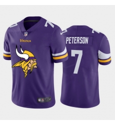 Minnesota Vikings 7 Patrick Peterson Purple Men Nike Big Team Logo Vapor Limited NFL Jersey