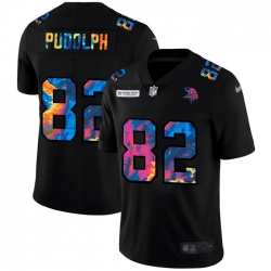 Minnesota Vikings 82 Kyle Rudolph Men Nike Multi Color Black 2020 NFL Crucial Catch Vapor Untouchable Limited Jersey