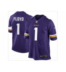 Nike Minnesota Vikings 1 Sharrif Floyd purple game NFL Jersey