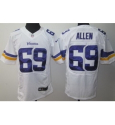 Nike Minnesota Vikings 69 Jared Allen White Elite NFL Jersey