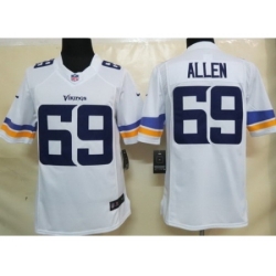 Nike Minnesota Vikings 69 Jared Allen White Limited NFL Jersey