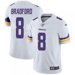 Nike Vikings #8 Sam Bradford White Mens Stitched NFL Vapor Untouchable Limited Jersey