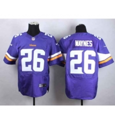 nike nfl jerseys minnesota vikings 26 waynes purple[Elite][waynes]