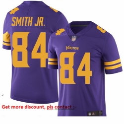 Vikings 84 Irv Smith Jr  Purple Youth Stitched Football Limited Rush Jersey