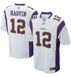 Youth Nike Minnesota Vikings 12# Percy Harvin Game White Jersey