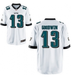 Men Nike Eagles 13 Marquise Goodwin White Vapor Limited Stitched NFL Jersey