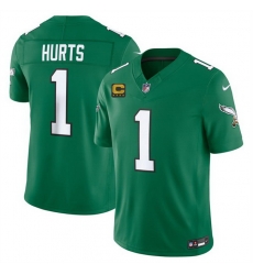 Men Philadelphia Eagles 1 Jalen Hurts Kelly Green 2026 F U S E 4 Star C Patch Throwback Vapor Untouchable Limited Stitched Football Jersey Men Philadelphia Eagles 1 Jalen Hurts Kelly Green 2026 F U S E 4 Star C Patch Throwback Vapor Untouchable Limited Stitched Football Jersey