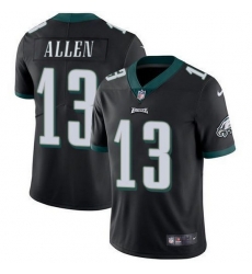 Men Philadelphia Eagles 13 Devon Allen Black Vapor Untouchable Limited Stitched Jersey