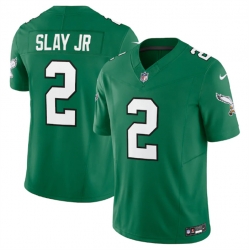 Men Philadelphia Eagles 2 Darius Slay JR Green 2023 F U S E  Vapor Untouchable Stitched Football Jersey