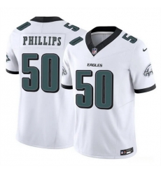 Men Philadelphia Eagles 50 Jaelan Phillips White 2025 F U S E Vapor Untouchable Limited Stitched Football Jersey Men Philadelphia Eagles 50 Jaelan Phillips White 2025 F U S E Vapor Untouchable Limited Stitched Football Jersey