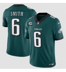 Men Philadelphia Eagles  6 DeVonta Smith Green 2026 F U S E  2 Star C Patch Vapor Untouchable Limited Stitched Football Jersey