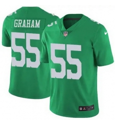 Men Philadelphia Eagles Brandon Graham #55 Green Vapor Untouchable Limited Stitched NFL Jersey