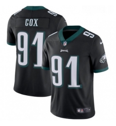 Mens Nike Philadelphia Eagles 91 Fletcher Cox Black Alternate Vapor Untouchable Limited Player NFL Jersey