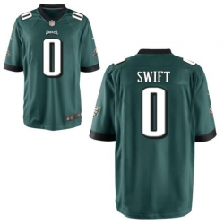 Men's Philadelphia Eagles D'Andre Swift #0 Green Vapor Limited Stitched NFL Jersey