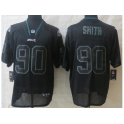 Nike Philadelphia Eagles 90 Marcus Smith Black Elite Lights Out NFL Jersey