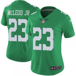 Nike Eagles #23 Rodney McLeod Jr Green Womens Stitched NFL Limited Rush Jersey