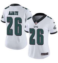 Nike Eagles #26 Jay Ajayi White Womens Stitched NFL Vapor Untouchable Limited Jersey