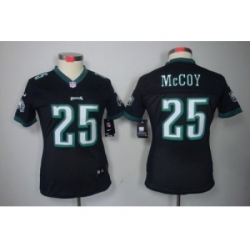 Women Nike Philadelphia Eagles 25 LeSean McCoy Black Jerseys