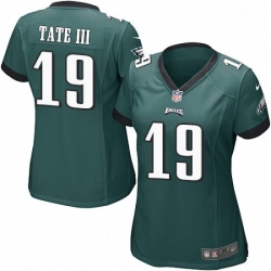 Womens Nike Philadelphia Eagles 19 Golden Tate III Game Midnight Green Team Color NFL Jerse