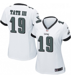 Womens Nike Philadelphia Eagles 19 Golden Tate III Game White NFL Jersey