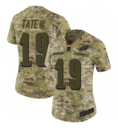 Womens Nike Philadelphia Eagles 19 Golden Tate III Limited Camo 2018 Salute to Service NFL Jersey