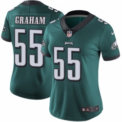 Women's Nike Philadelphia Eagles #55 Brandon Graham Midnight Green Team Color Vapor Untouchable Limited Player NFL Jersey