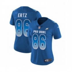 Womens Nike Philadelphia Eagles 86 Zach Ertz Limited Royal Blue NFC 2019 Pro Bowl NFL Jersey