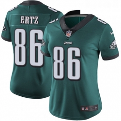 Womens Nike Philadelphia Eagles 86 Zach Ertz Midnight Green Team Color Vapor Untouchable Limited Player NFL Jersey