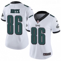 Womens Nike Philadelphia Eagles 86 Zach Ertz White Vapor Untouchable Limited Player NFL Jersey